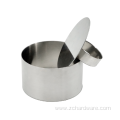 Metal Pastry Mousse Cake Ring With Press Lid